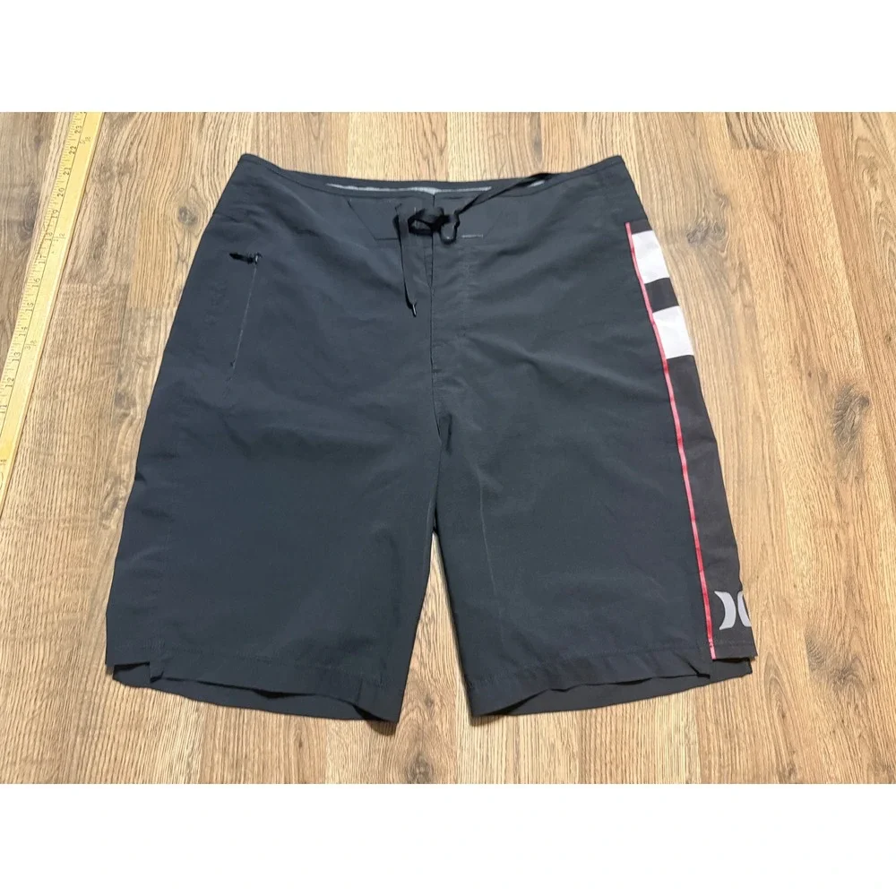 Hurley Board Shorts Mens 29 Black Adult John John Florence JJF Phantom Excellent